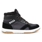 Leder-Sneakers zum Schn&uuml;ren BOSS 
                    JUNGE