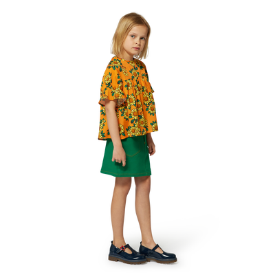 Kurzer Trapezrock mit Taschen KENZO KIDS M&Auml;DCHEN