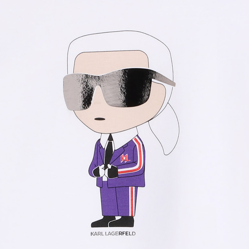 T-Shirt mit Motiv KARL LAGERFELD KIDS 
                        M&Auml;DCHEN