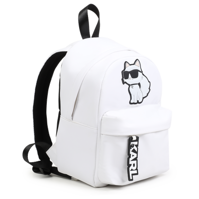 Kleiner Rucksack mit Badge KARL LAGERFELD KIDS M&Auml;DCHEN