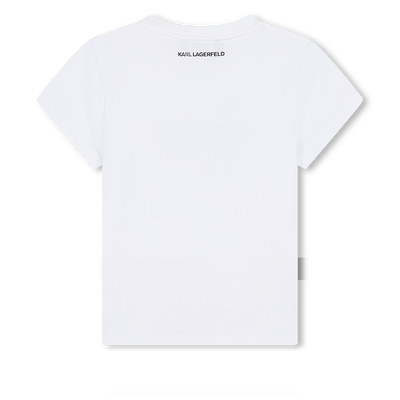 T-Shirt mit Sonnenbrillenmotiv KARL LAGERFELD KIDS M&Auml;DCHEN