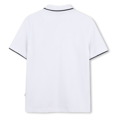 Gerades Baumwoll-Poloshirt BOSS JUNGE