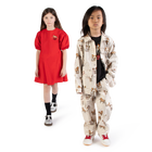 Kleid mit ballon&auml;rmeln KENZO KIDS 
                    M&Auml;DCHEN