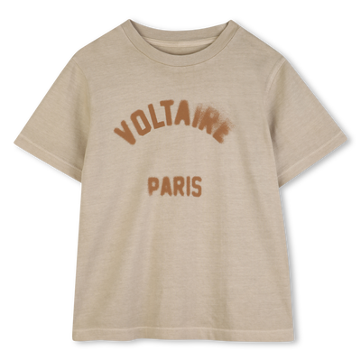 KURZ&Auml;RMELIGES T-SHIRT ZADIG & VOLTAIRE JUNGE