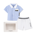 Set aus Hemd und Shorts KARL LAGERFELD KIDS 
                    JUNGE