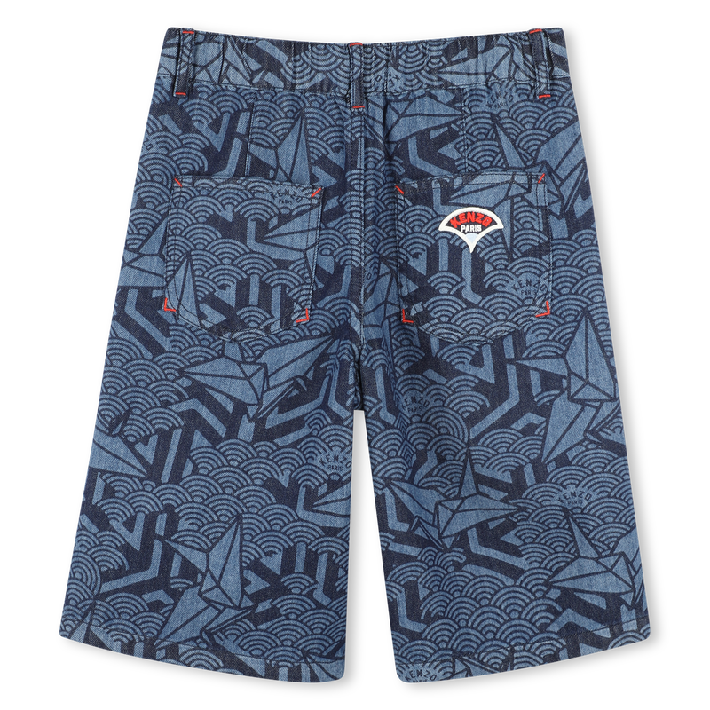 Jeans-Bermudas mit Druck KENZO KIDS 
                        JUNGE
