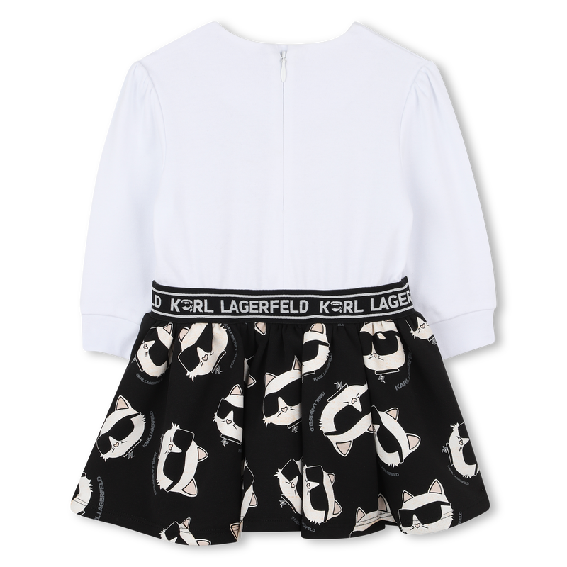 Lang&auml;rmeliges Kleid KARL LAGERFELD KIDS 
                        M&Auml;DCHEN