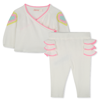 Strick-Ensemble aus Baumwolle BILLIEBLUSH M&Auml;DCHEN