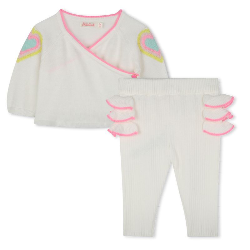 Strick-Ensemble aus Baumwolle BILLIEBLUSH 
                        M&Auml;DCHEN