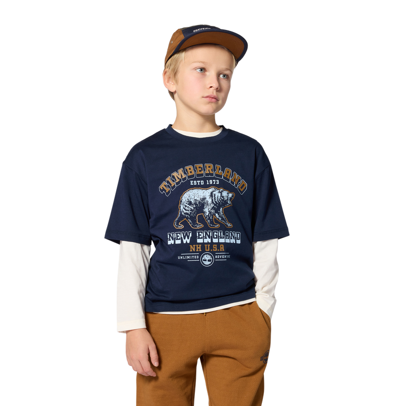 T-Shirt mit kurzen &Auml;rmeln TIMBERLAND 
                        JUNGE