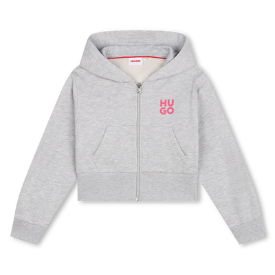 Sweatjacke mit Blumenmotiv HUGO M&Auml;DCHEN