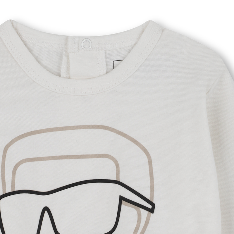 Set aus Strickjacke und Hose aus doppeltem Jersey KARL LAGERFELD KIDS 
                        JUNGE