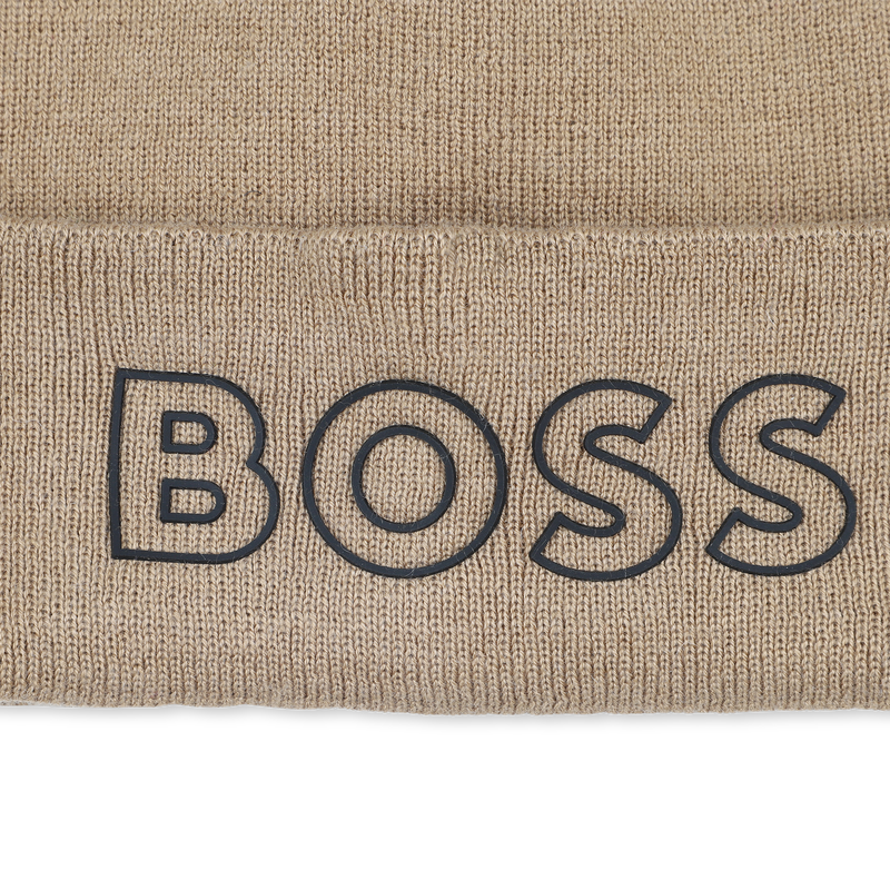 Strickm&uuml;tze mit Logo BOSS 
                        JUNGE