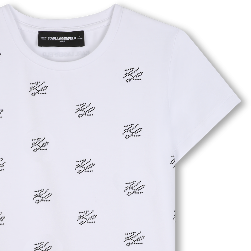 T-Shirt mit kurzen &Auml;rmeln KARL LAGERFELD KIDS 
                        M&Auml;DCHEN