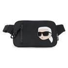 Bauchtasche aus beschichtetem Textil mit Gummieffe KARL LAGERFELD KIDS 
                    JUNGE