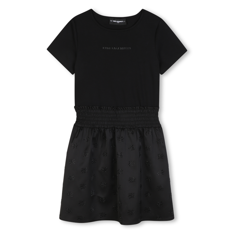 Kurzarmkleid KARL LAGERFELD KIDS 
                        M&Auml;DCHEN