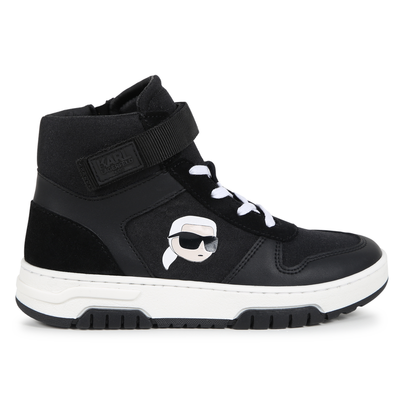 High-Top-Sneaker aus Leder KARL LAGERFELD KIDS 
                        JUNGE
