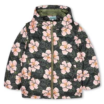 Daunenjacke mit abnehmbaren Ärmeln KENZO KIDS MÄDCHEN
