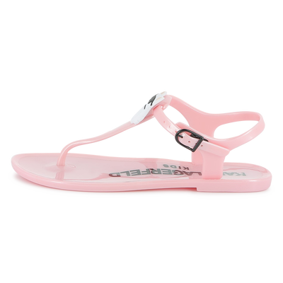 Schnallen-Sandalen mit Badge KARL LAGERFELD KIDS MÄDCHEN