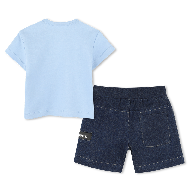 Set aus T-Shirt und Bermudas KARL LAGERFELD KIDS 
                        JUNGE