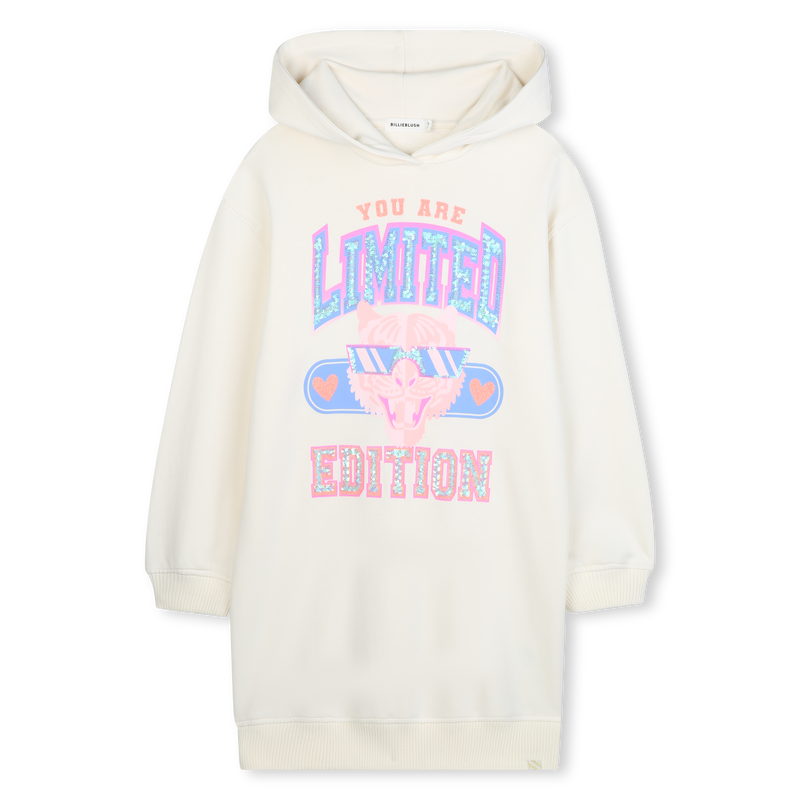 Kleid aus Fleece mit Kapuze BILLIEBLUSH 
                        M&Auml;DCHEN