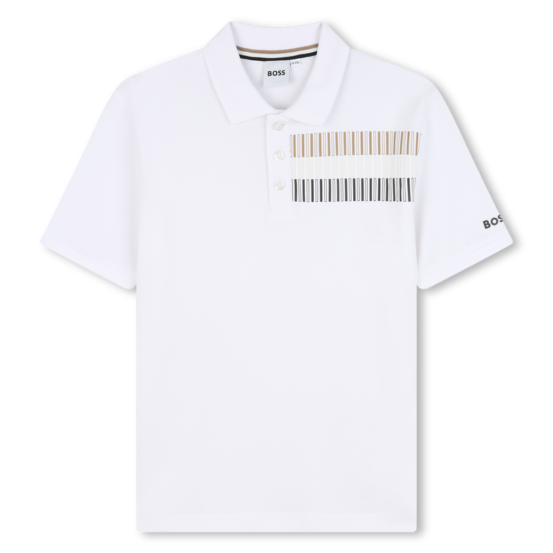 Gerades Poloshirt mit Streifen BOSS 
                        JUNGE