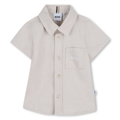 KURZ&Auml;RMELIGES HEMD BOSS JUNGE