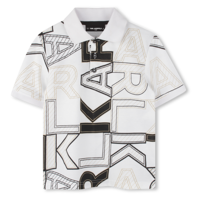 Kurzärmeliges Poloshirt KARL LAGERFELD KIDS JUNGE