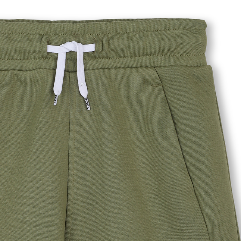 Einfarbige Molton-Bermudas BOSS 
                        JUNGE