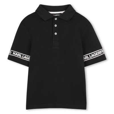 KURZ&Auml;RMELIGES POLOSHIRT KARL LAGERFELD KIDS JUNGE