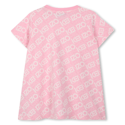 Baumwoll-Kleid mit Print KENZO KIDS M&Auml;DCHEN