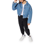 Gestreifte Jeansjacke HUGO 
                    M&Auml;DCHEN
