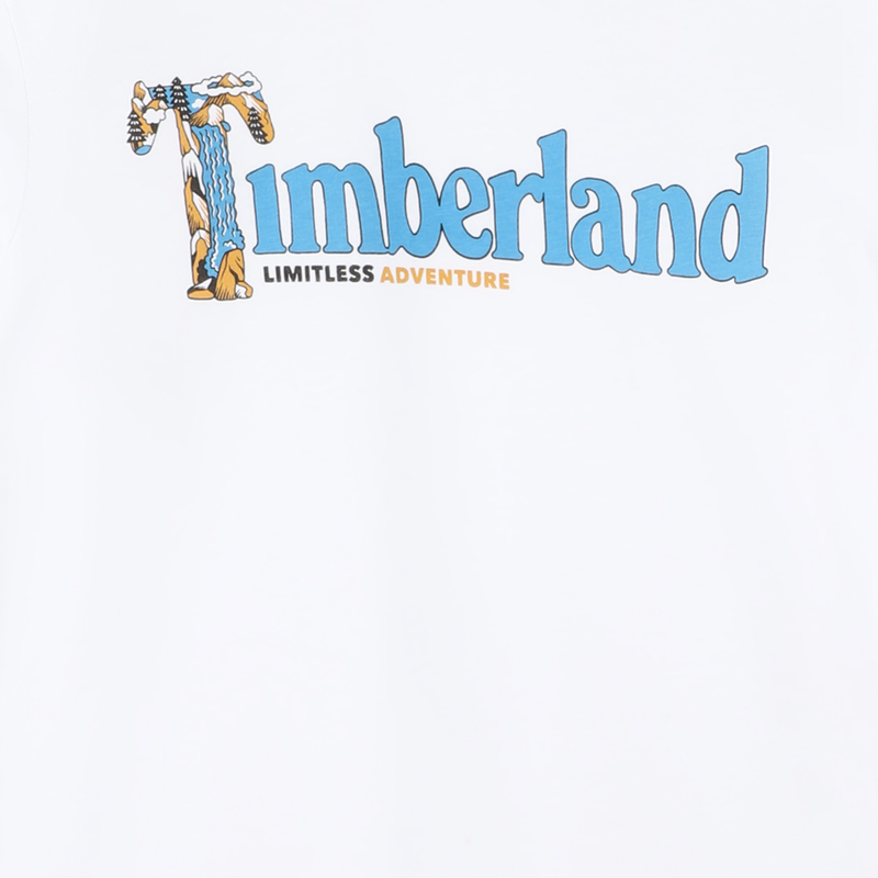 Logo-T-Shirt mit Schriftzug TIMBERLAND 
                        JUNGE