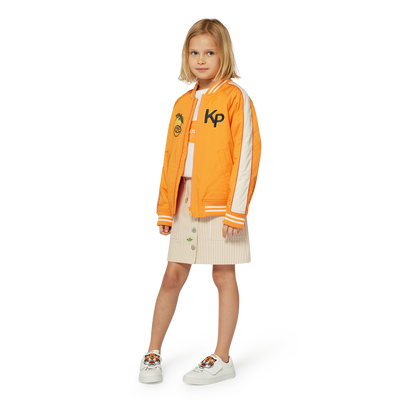 Baumwoll-Rock mit Aufn&auml;hern KENZO KIDS M&Auml;DCHEN