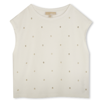 Festliches Baumwoll-T-Shirt MICHAEL KORS M&Auml;DCHEN
