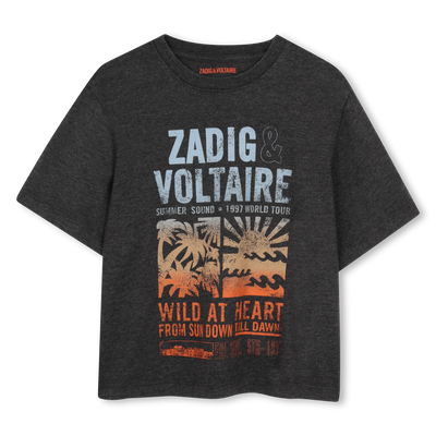 KURZ&Auml;RMELIGES T-SHIRT ZADIG & VOLTAIRE JUNGE