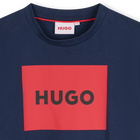 Kurzarm-T-Shirt aus Baumwolle HUGO 
                    JUNGE