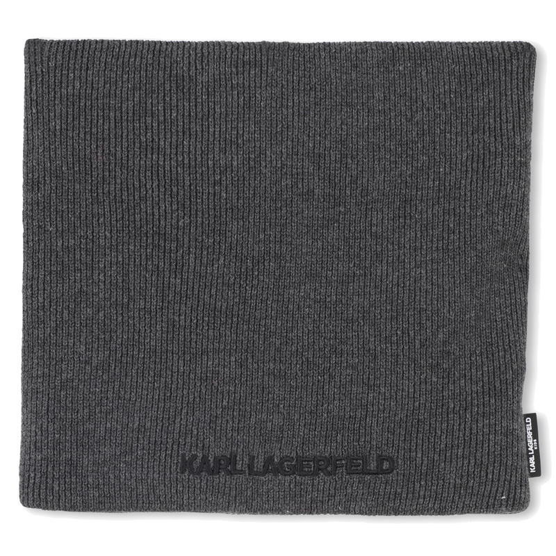 Strickm&uuml;tze + Halsw&auml;rmer Set KARL LAGERFELD KIDS 
                        JUNGE