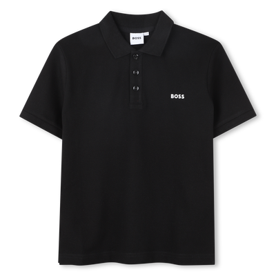 Baumwoll-Poloshirt mit Logo BOSS JUNGE