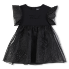 Kurz&auml;rmeliges Kleid KARL LAGERFELD KIDS 
                    M&Auml;DCHEN
