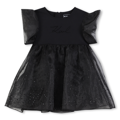 Kurz&auml;rmeliges Kleid KARL LAGERFELD KIDS M&Auml;DCHEN