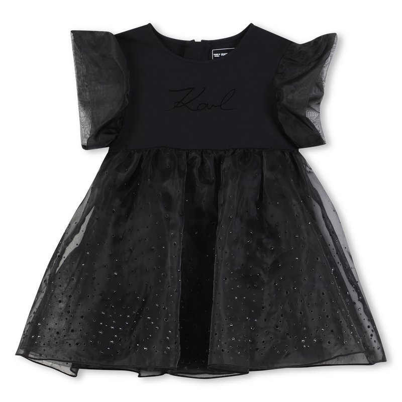 Kurz&auml;rmeliges Kleid KARL LAGERFELD KIDS 
                        M&Auml;DCHEN