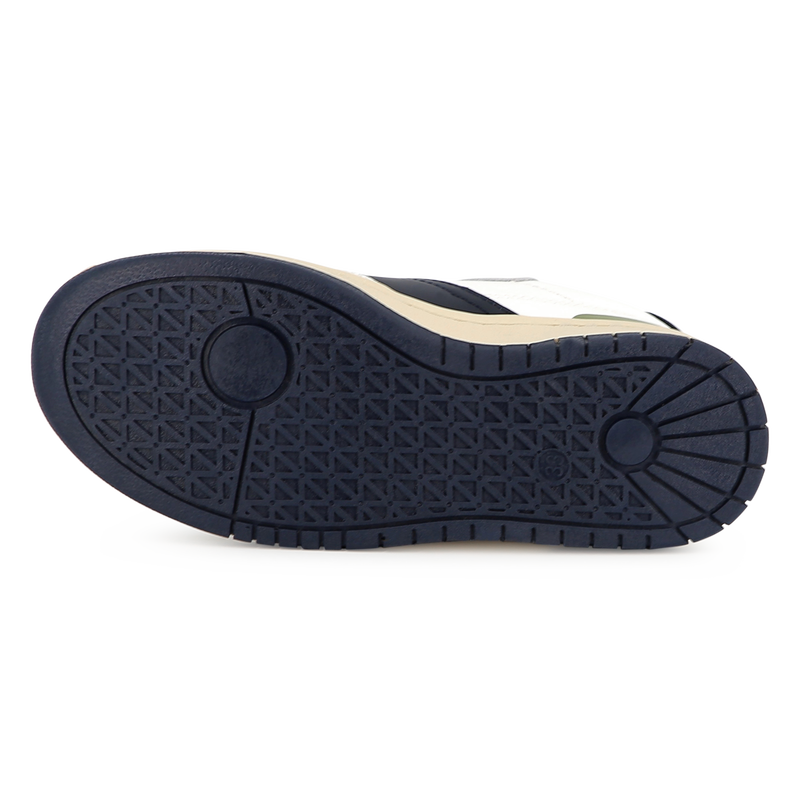 Schn&uuml;rsneaker aus Materialmix BOSS 
                        JUNGE