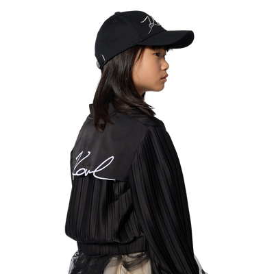 JACKE MIT PLISSIERTEN &Auml;RMELN KARL LAGERFELD KIDS M&Auml;DCHEN