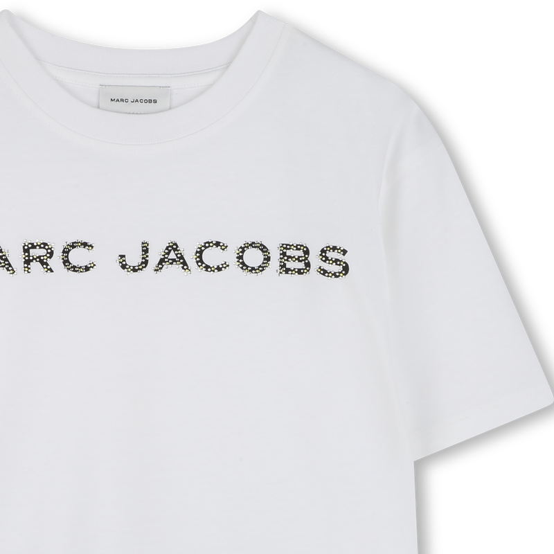 Baumwoll-T-Shirt mit Strass MARC JACOBS 
                        M&Auml;DCHEN