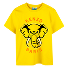 T-Shirt aus Baumwolle, GELB, hi-res