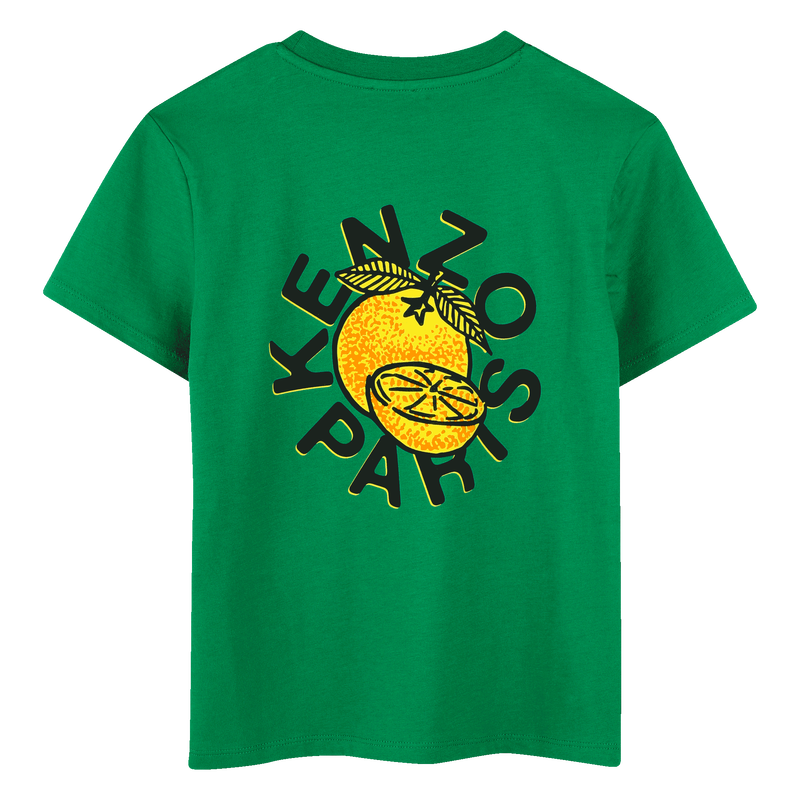 Kurz&auml;rmliges Baumwoll-T-Shirt KENZO KIDS 
                        JUNGE