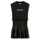 Kleid aus Materialmix KARL LAGERFELD KIDS 
                    M&Auml;DCHEN
