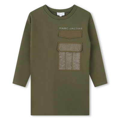 Langarm-Kleid aus Baumwolle MARC JACOBS M&Auml;DCHEN