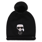 Pompom-M&uuml;tze KARL LAGERFELD KIDS 
                    M&Auml;DCHEN